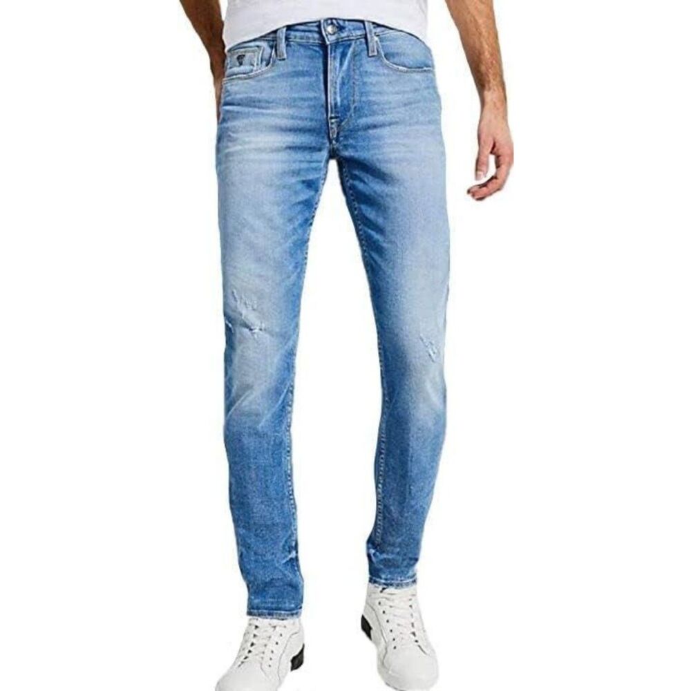 GUESS Men's Slim Taper Basic 5Pkt, Jackson Wash, 30W x 32L
